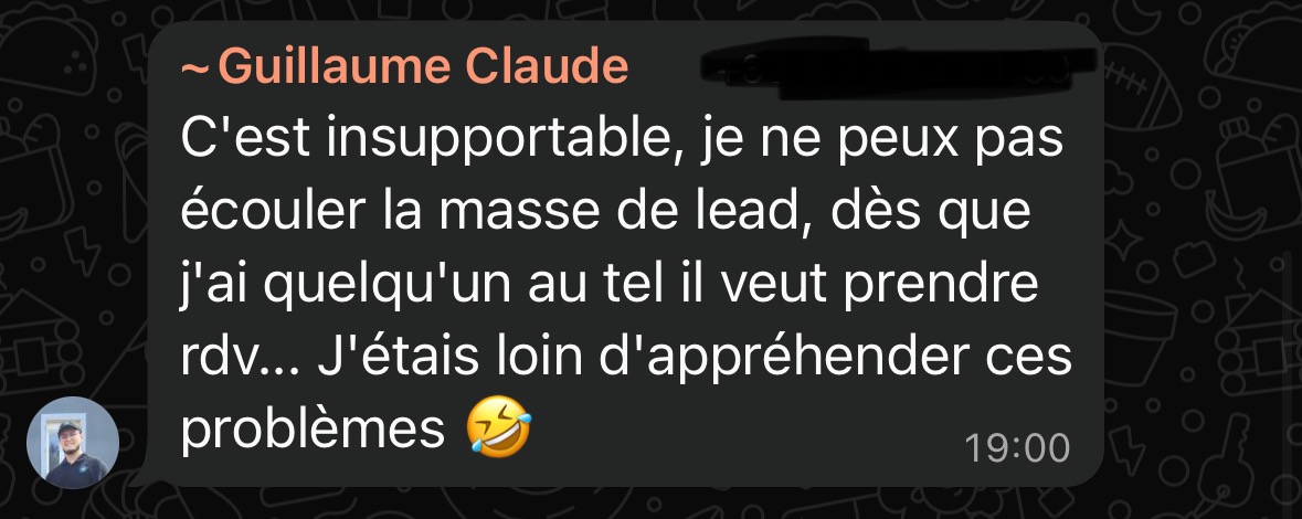 Message de Guillaume Claude